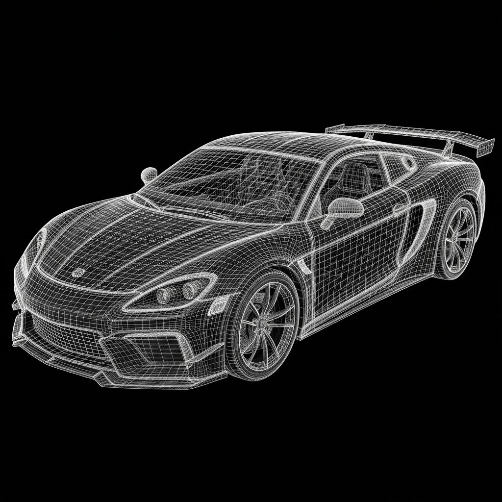 3D Wireframe Model